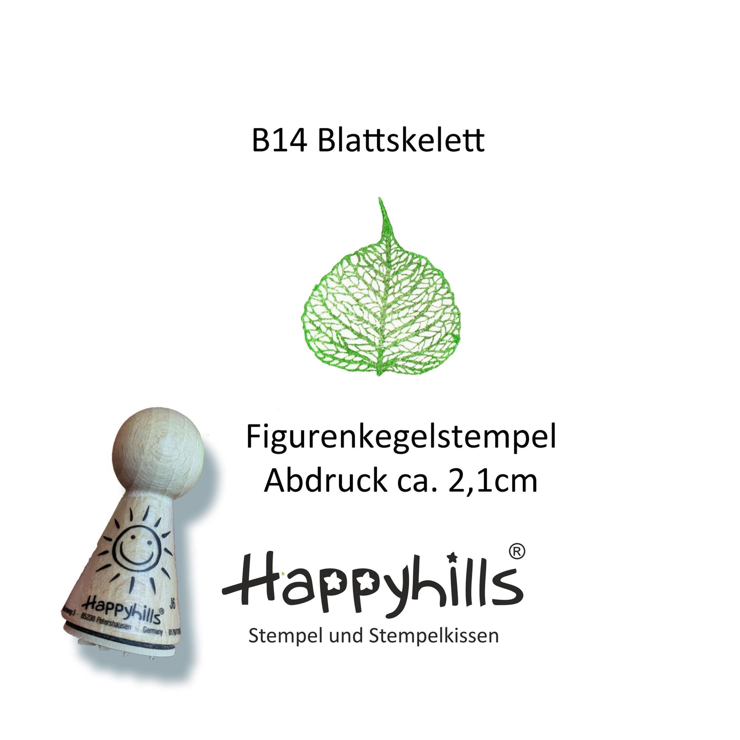 Kegelstempel Gras, Zweig und Blattskelett Auswahl oder Set