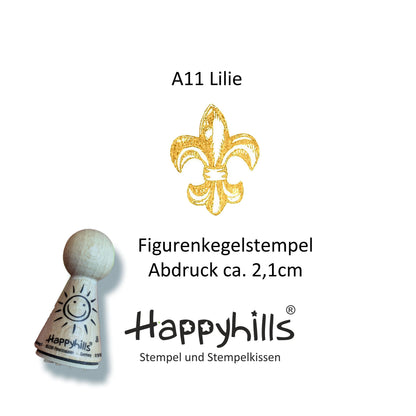 Kegelstempel Lilie, Krone und Sektgläser Auswahl oder Set