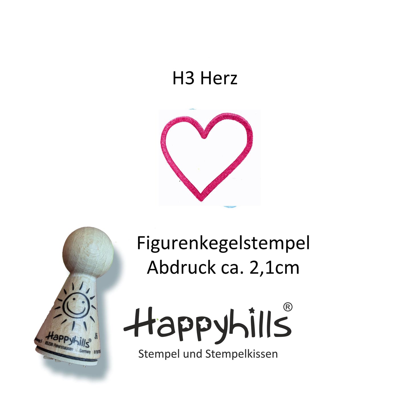 Kegelstempel Babyfüße, Herz und Fisch Auswahl oder Set