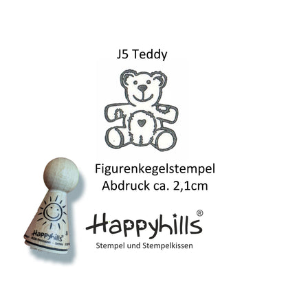 Kegelstempel Teddy, Fussball und Pirat Auswahl oder Set